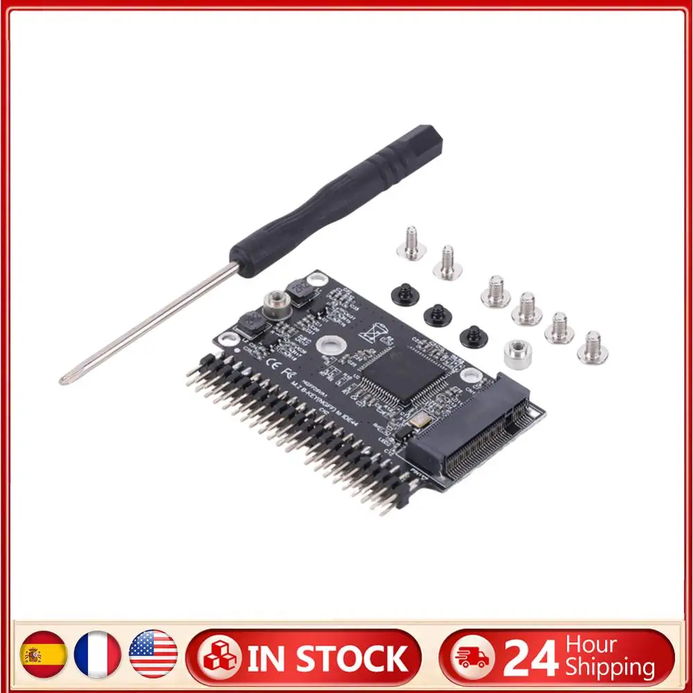 

M.2 NGFF SATA SSD на 2,5-дюймовый IDE 44-контактный адаптер без драйверов M.2 NGFF SATA SSD на 2,5 IDE SATA SSD-конвертер Адаптер-конвертер