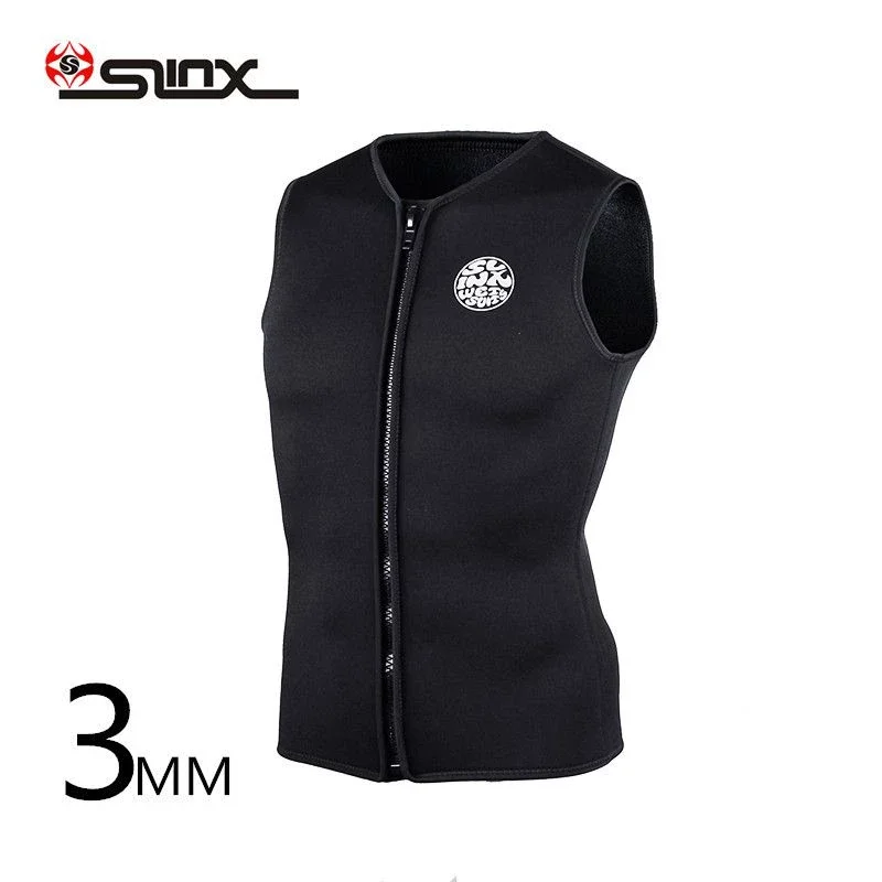 SLINX Outdoor Unisex Wetsuits 3MM Neoprene Sleeveless Wetsuit Vest for Diving Surf Windsurf Kitesurfing