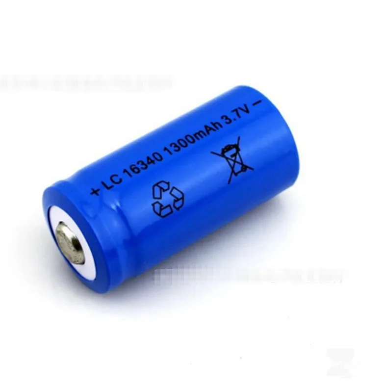 DIXSG 16340 bateria litowa 3.7v 1300mah Cr123a długopis laserowy latarka reflektor jasna latarka akumulator