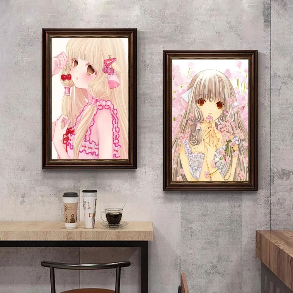Chobits Retro Kraft Classic Vintage Posters Whitepaper Prints Posters Artwork Kawaii Room Decor