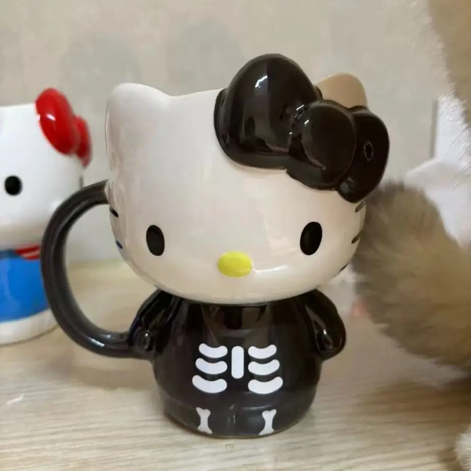 400ml Sanrio Hello Kitty Mug Creative Ceramic Cup For Girls Large Capacity Coffee Milk Cup Cartoon Cute Home Office Ceramic Mug