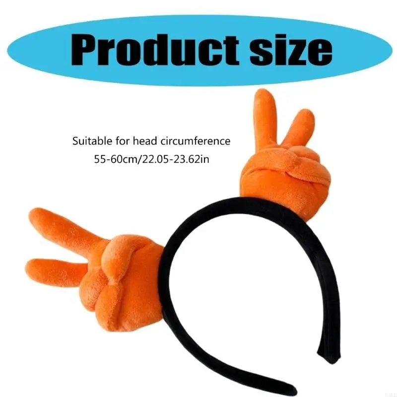 U4LE عصابات رأس لغسل الوجه، أغطية رأس جميلة ومبتكرة لعروض المسرح، أربطة شعر فريدة من نوعها