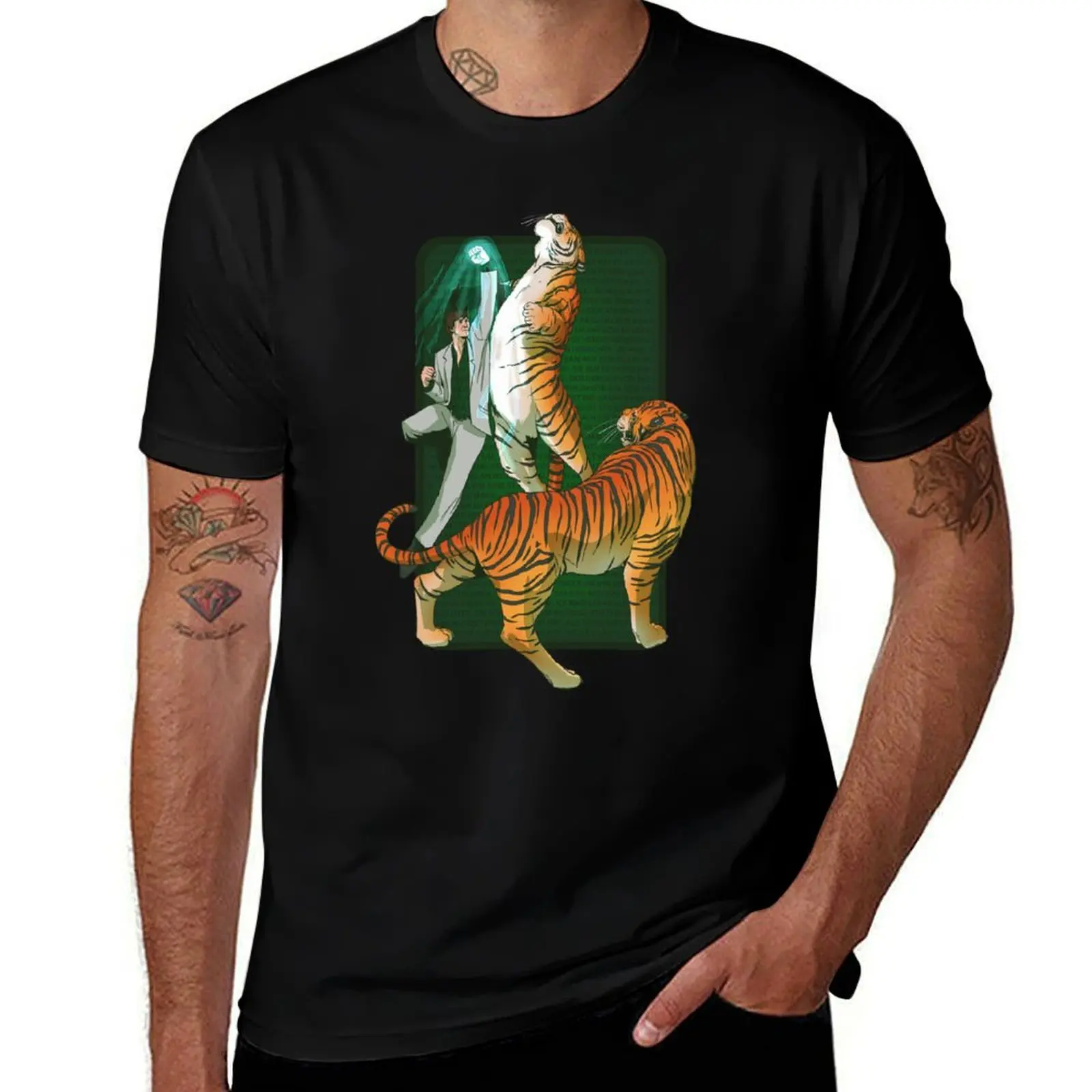 

Karl vs Tigers (Style 1) - By Labstrosity T-Shirt graphics graphic t shirt vintage Aesthetic clothing plain t shirts men