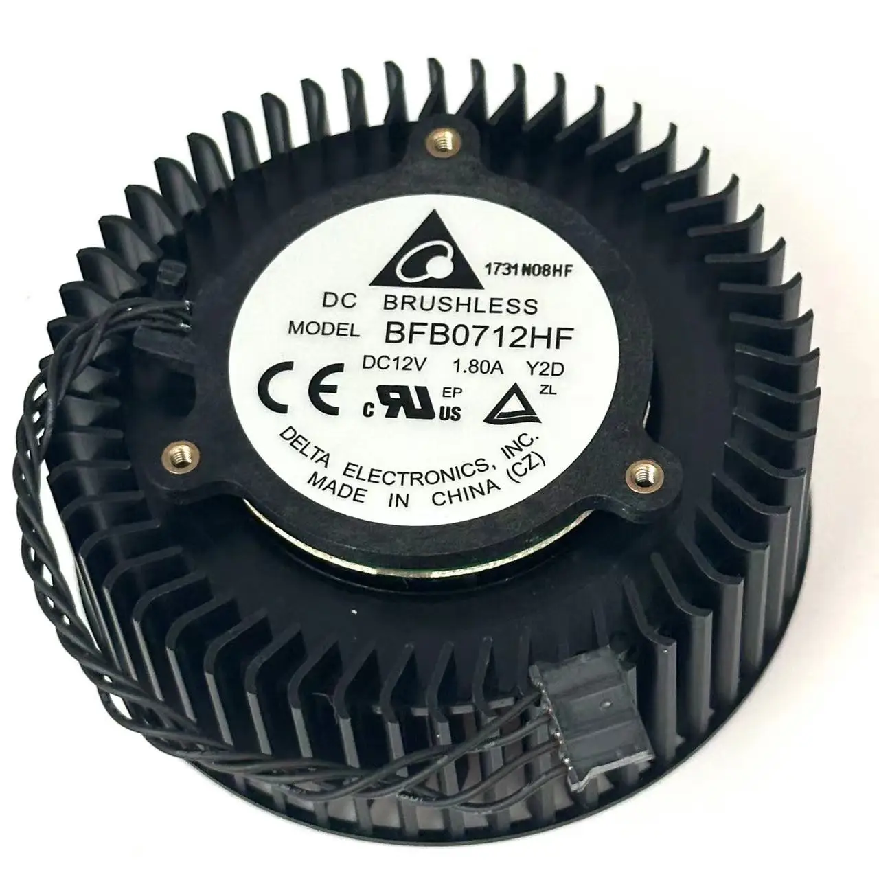 Delta Electronics BFB0712HF DC 12V 1.8A 65x65x24mm 4-przewodowy wentylator chłodzący do serwerów