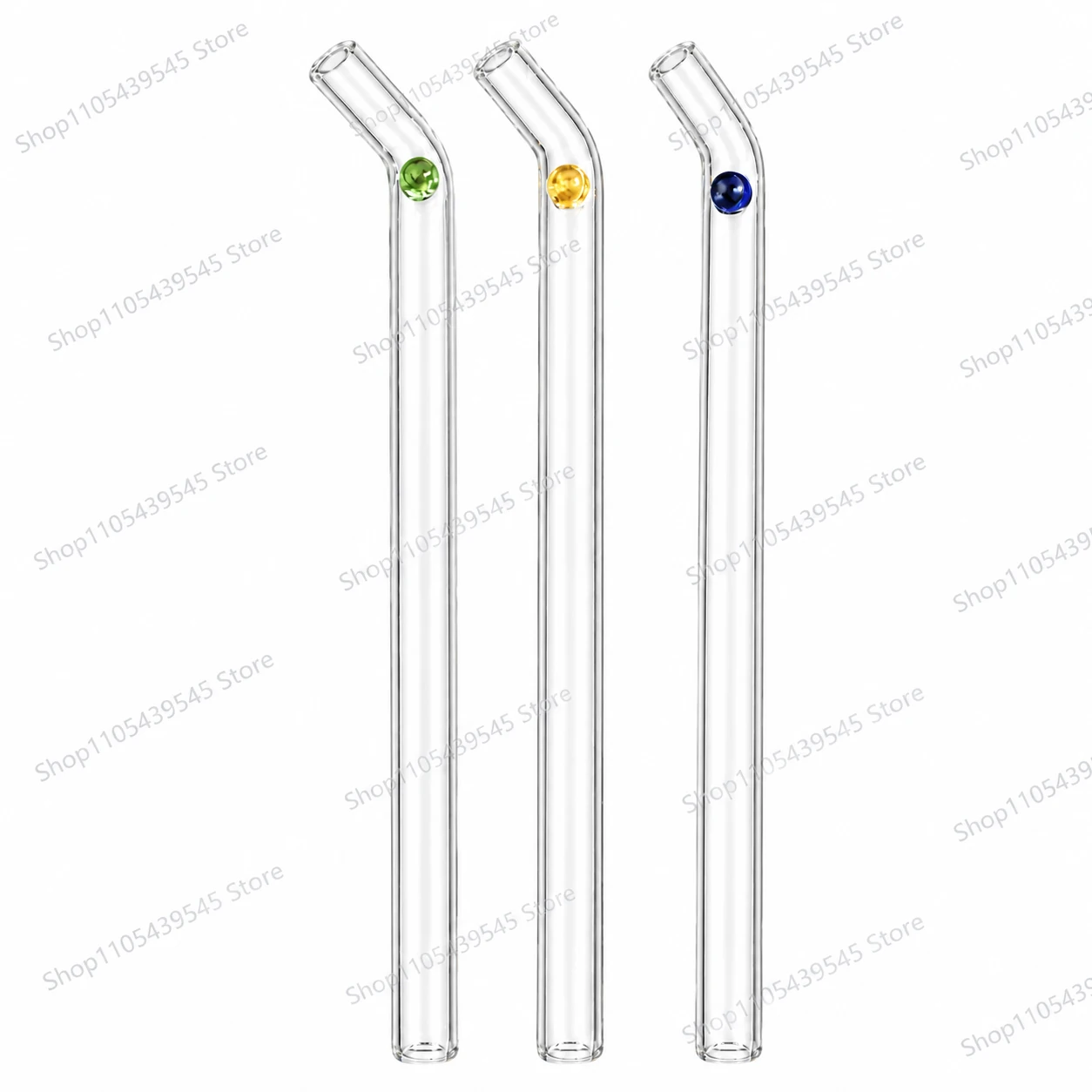 14CM long StRaW Balance Glass Borosilicate Sp Coffee Coconut milk tea Juice Straws
