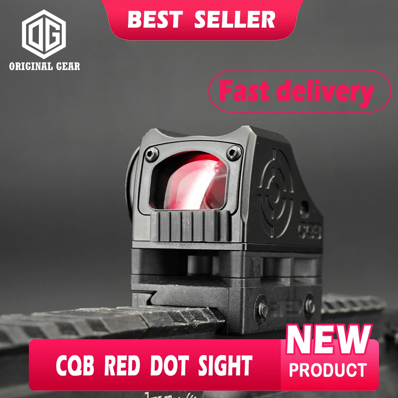 

CQB Light Sensor Red Dot Sight CQB Close Quarter Sporting Sight Mini Red Dot Sight Combat Optic 3MOA Hold 5.56/7.62 Cal Recoil