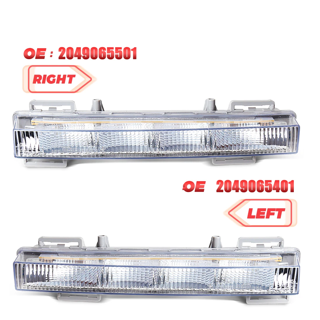 2049065401/2049065501 Car Front LED Daytime Running Light DRL For Mercedes-Benz W166 ML350 ML400 X204 GLK350 2012 2013 2014 2015