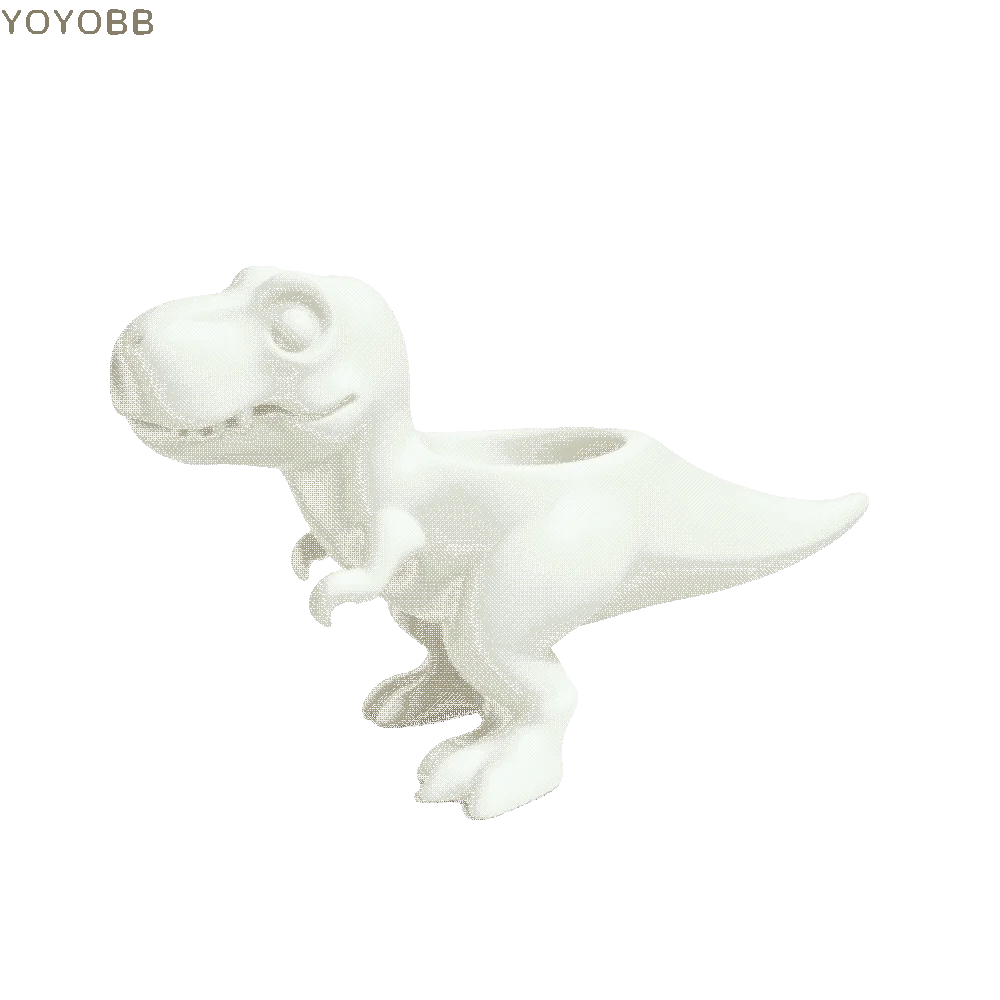 Dinosaur Statue 3D Printed Dinosaur Flowerpot Funny Desktop Decor Plant Planter Ornaments Mini Potted Planter Gift