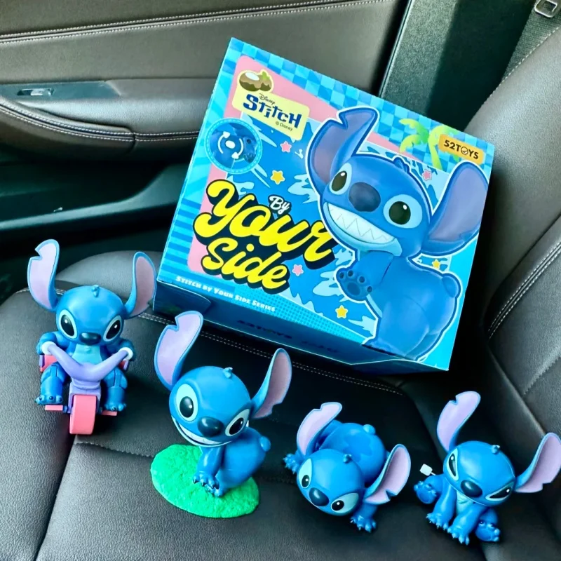 52 giocattoli Disney Stitch By Your Side Series Blind Box Cute Fashion Mystery Box Anime Figure Collezione di giocattoli mobili Regalo di giocattoli
