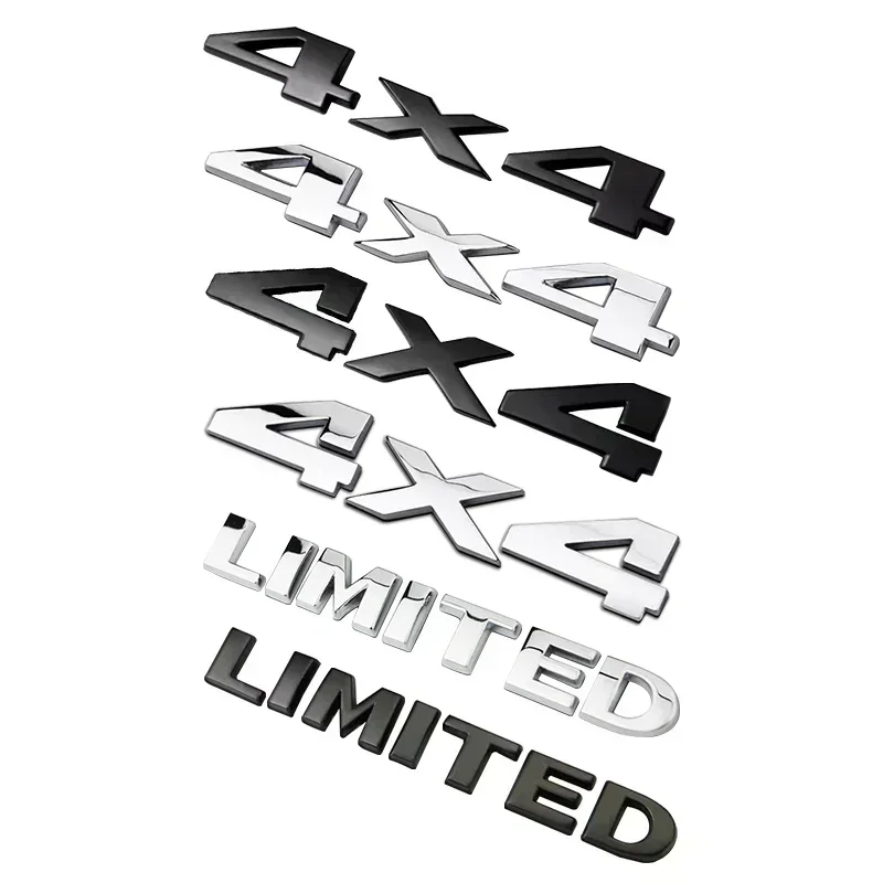 3D Metal Car Trunk Badge Stickers For Jeep 4X4 Limited Letters Emblem Logo Grand Cherokee Compass Renegade Accessories