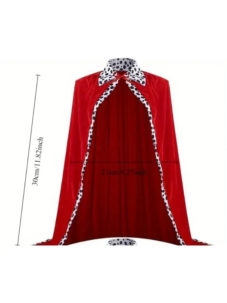 2-teiliges rotes Kostüm für Erwachsene Robe mittelalter licher Prinz Royal Cape Halloween Kostüm Bühnenshow Cosplay Party Zubehör