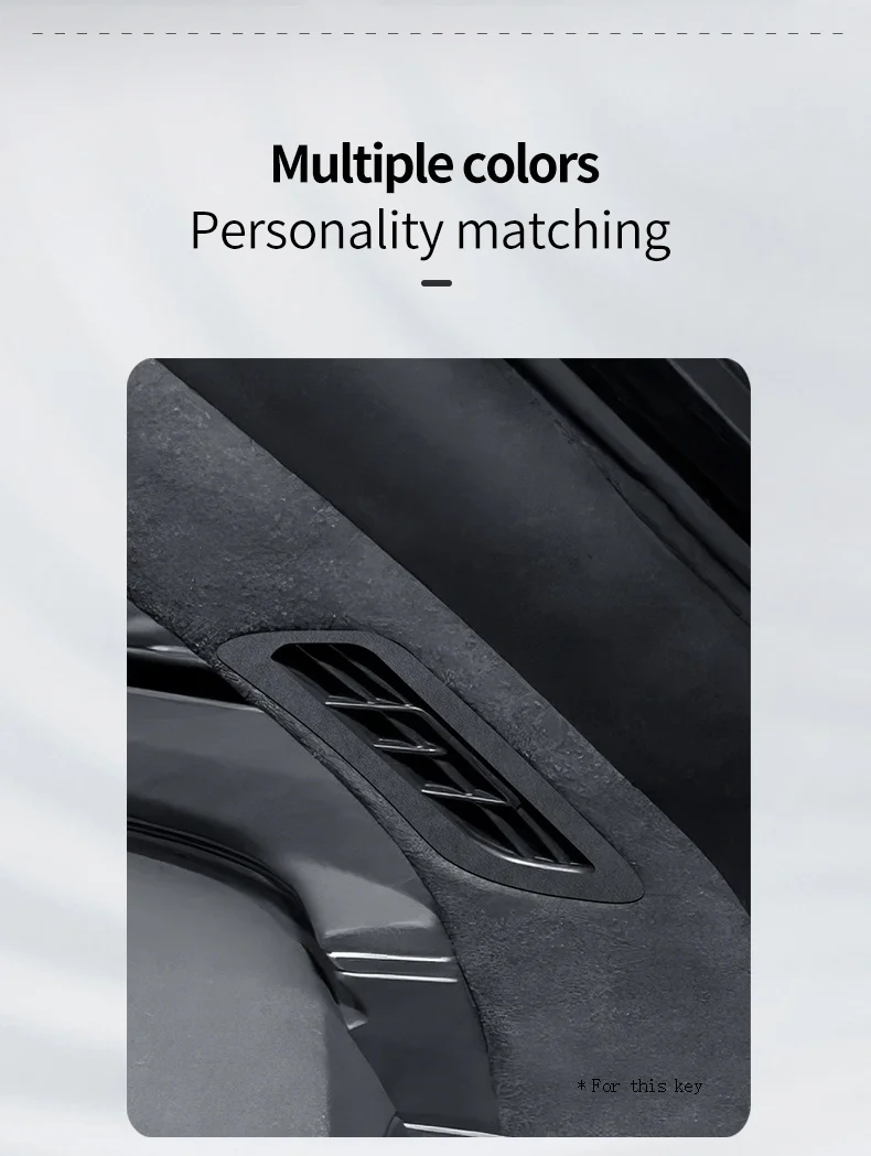 

For NEW Zeekr 001 2024-2025 A-pillar air outlet ultra-thin sticker Super Suede Car interior decoration Accessories