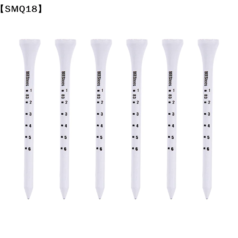 50PCS Professional Golf Tees 83mm White Golf Wood Tee Scale Golf Tees【SMQ】