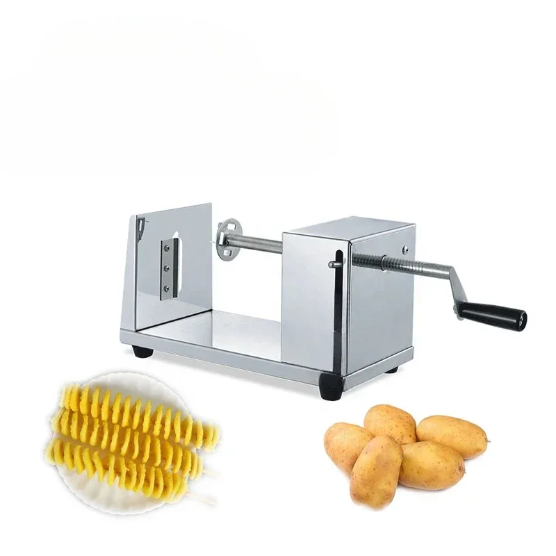 Factory outlet Manual Stainless Steel Spiral Potato Cutter Tornado Tower Fresh Chips Potato Tower cutter machine