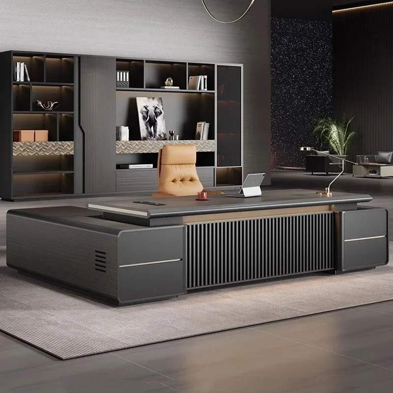 

Premium Electric Standing Desk Executives Charging Station Cable Management Office Decoration Escritorio Ejecutivo Furniture