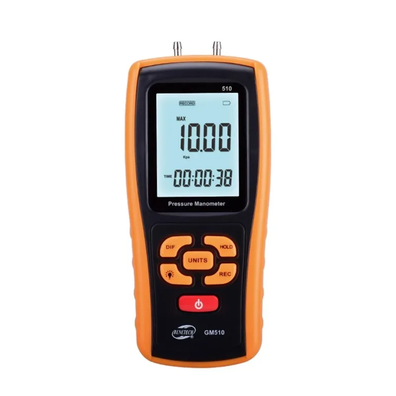 GM510 Digital Pressu re Gauge Digital Differential Pressure Negative Pres sure Gauge Micro P ressure Air Pressure Meter