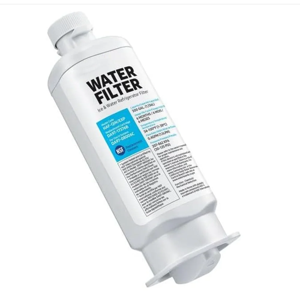 DA97-17376B Refrigerator Water Filter For Samsung HAF-QIN/EXP, HAF-QIN, DA97-08006C, RF28R7351SG, RF23M8070SR,WS645A