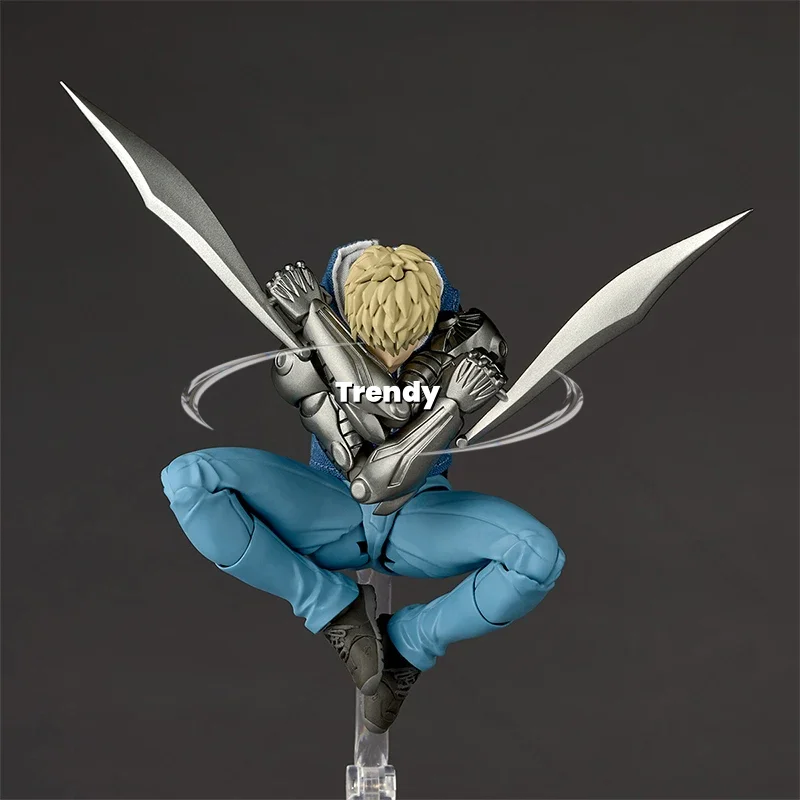 【بقعة 】Kaiyodo Revoltech Amazing Yamaguchi One Punch Man Genos Action Figure Toy Model Gift Collection