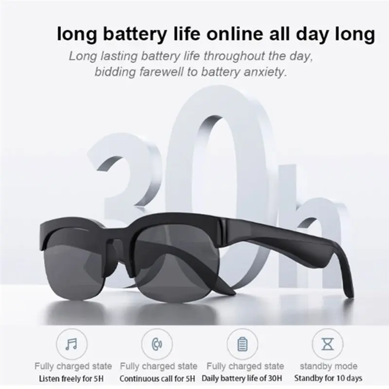 【HOT A69Z!】Electronic Smart AI-Translation Bluetooth Glasses Remote Control Call Music Inteligent For Men Women