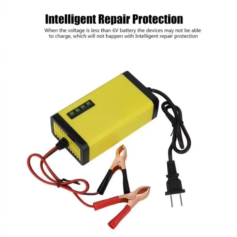 

Power Puls Repair Charger Car Battery Charger 12V 2A LED Display Moto Truck Battery Charger Wet Dry Lead Acid Battery