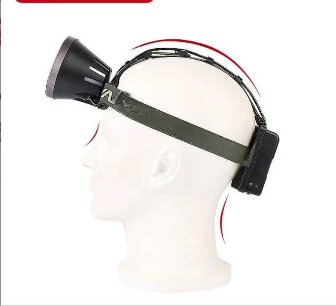 

Strong light headlight charging, super bright long-distance shooting, head-mounted flashlight, high-power