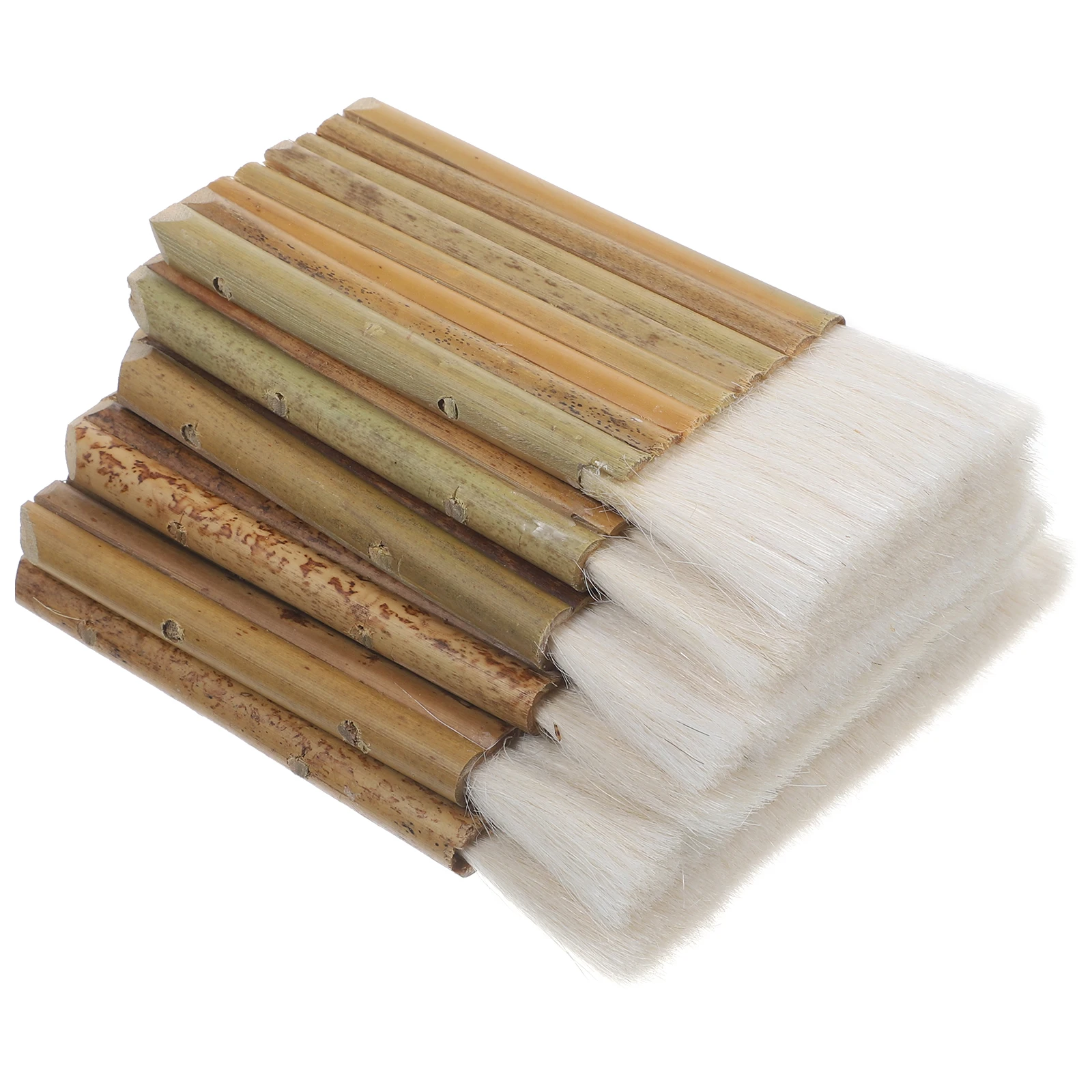 

6pcs Sheep Hair Paint Brushes with Durable Wooden Handles for Furniture Wall Wood Crafts Projects Supplies