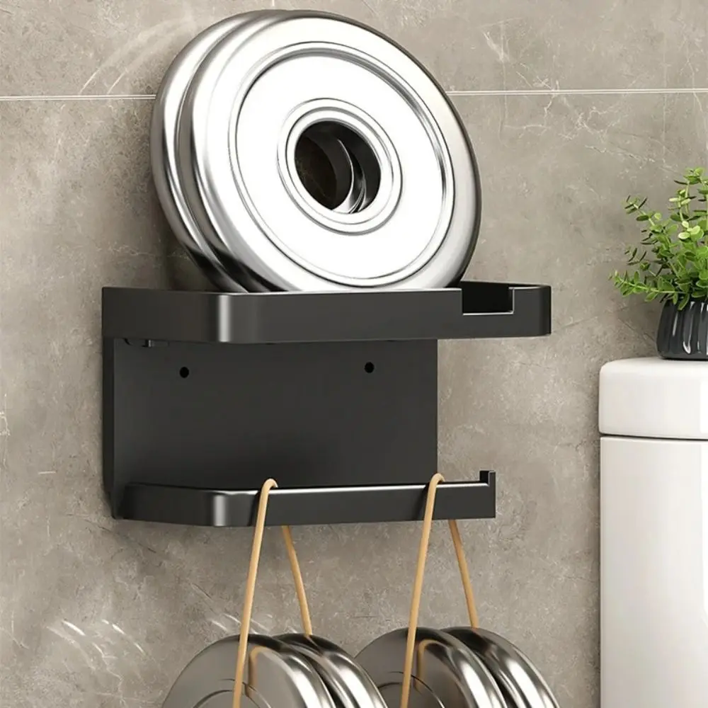 Strong Adhesion No Drill Toilet Paper Holder Stable Durable Easy Install Wall Mounted Toilet Paper Holder Wall Mounted Design