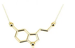 Trendy Serotonin Molecule Necklace