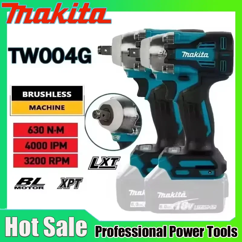 

Makita TW004G 630N.m Brushless Screwdriver Machine Cordless Electric Screwdriver Rechargable Drill Driver For Makita 18V Battery