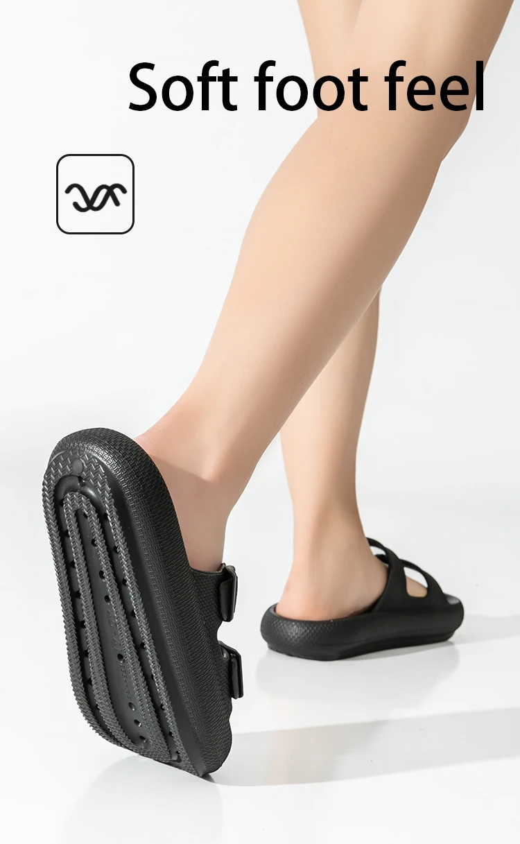 Leichte Herren-Sandalen mit offener Zehenpartie, rutschfeste Badezimmer-Flip-Flops mit bequemer Fußgewölbeunterstützung, trendige, lässige Sommerschuhe – Detail 8