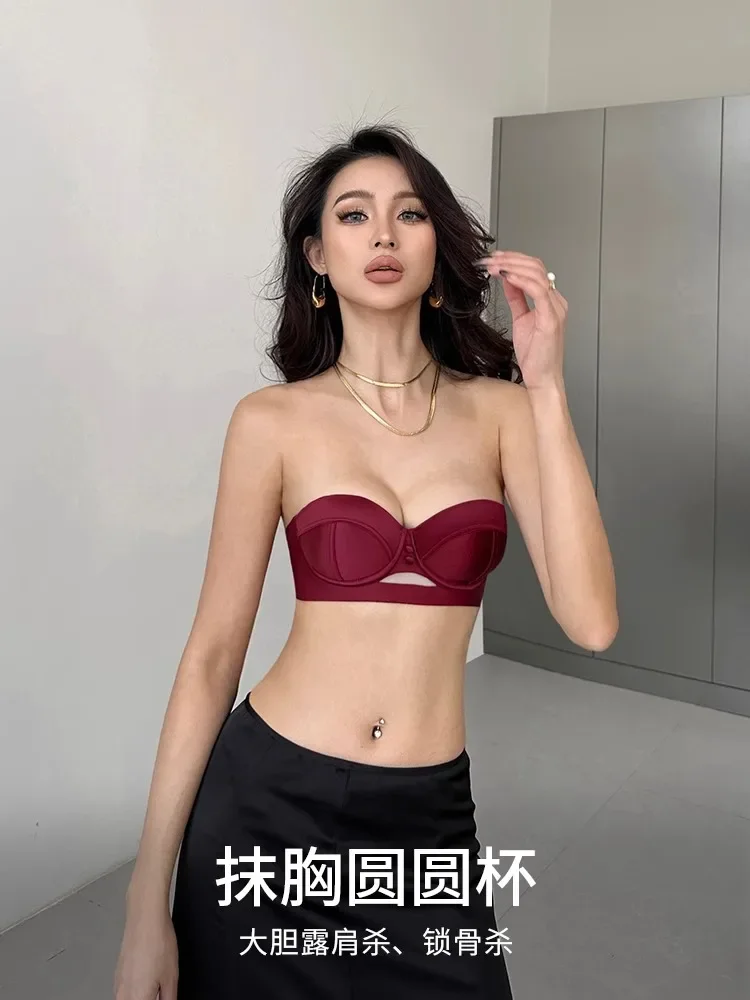 MOYISU أنيمي مجموعة الزفاف VS نمط نصف كوب الحد الأدنى البرازيلي سراويل رفع تأثير تمثال نصفي صغير محسن الرجعية الملابس الداخلية هدية الزفاف