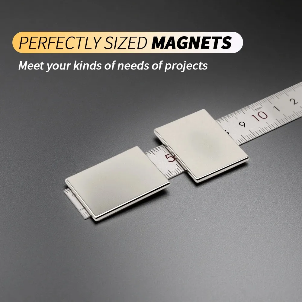 40x30x3mm Square Neodymium Magnet Block N35 NdFeB Magnets Strong Rectangle Magnets for DIY Craft Tool Holding Home Workshop