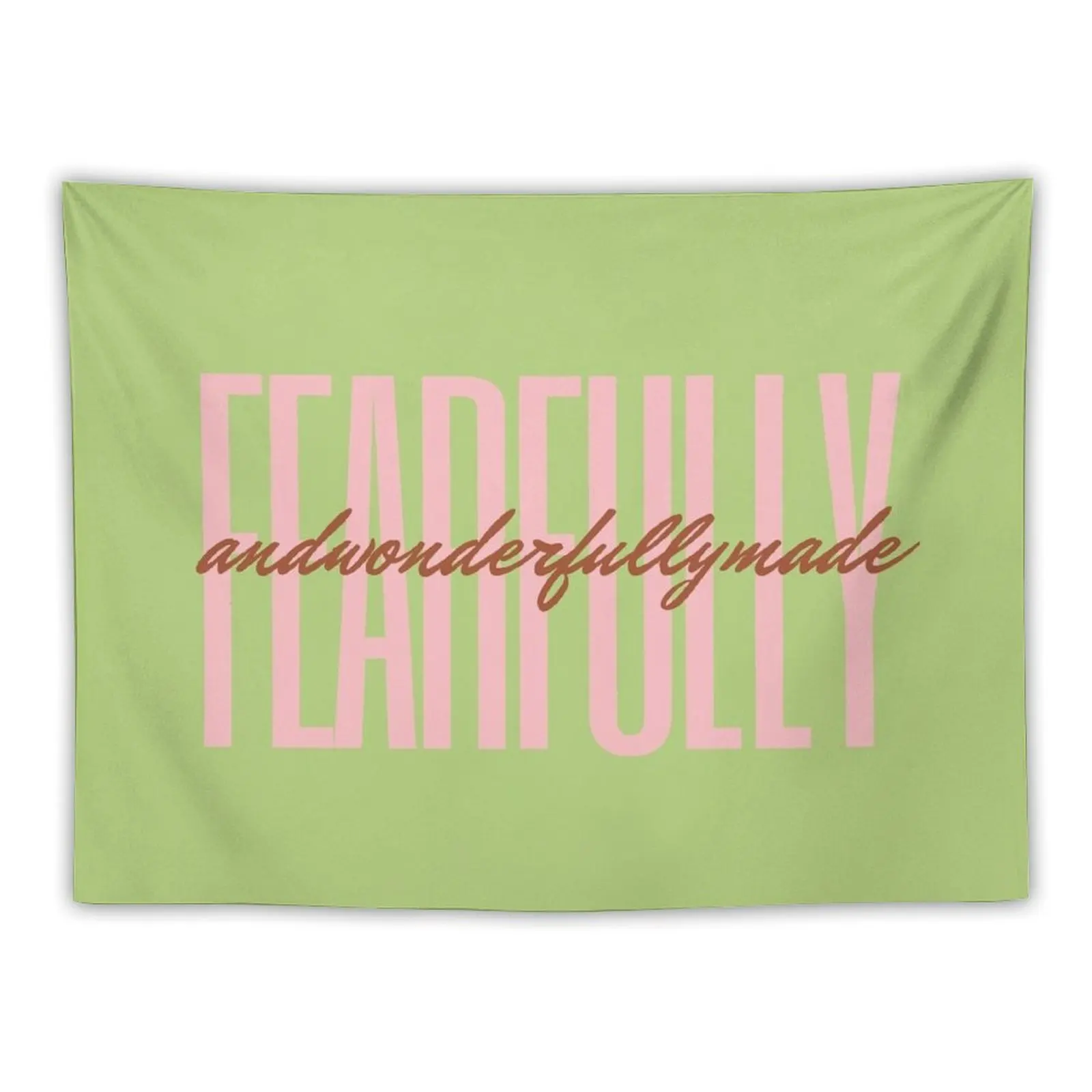 

Fearfully and Wonderfully Made Jesus T-shirt Tapestry Wall Tapestries House Decor Tapestry