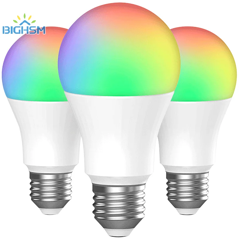 مصباح LED ملون بجهاز تحكم عن بعد ملون ، كرة أرضية متغيرة اللون RGB ، فم لولبي E27 ، إضاءة داخلية ، تعتيم ، مصباح ليلي صغير