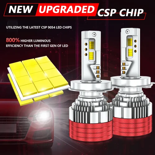 Imagen 2 del producto Faro LED EAGLEVISION para vehículo, proyector de alta potencia de 3200W, Canbus 12v 24v HB3 HB4 9012 H1 H4 H7 H11 H13