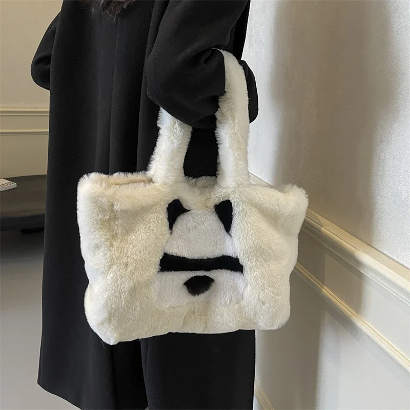 

Autumn Winter New Cotton Shoulder Bags Versatile Causal Women's Handbags Animal Prints Cute 2025 Hot Sale Women's Bags