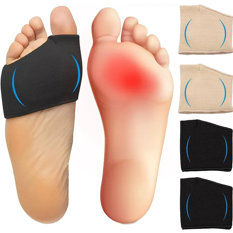 Silicone Gel Half Insoles for Metatarsal Forefoot Pain Relief Shoe Pads Ball of Foot Cushions for Hallux Valgus Corrector Socks