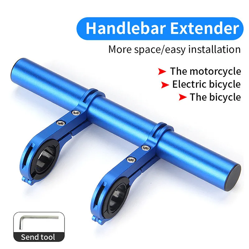 Bike Handlebar Extender Carbon Fiber Bicycle Handlebar Extended Bracket 10/20/30cm Bicycle Bracket For Bike Headlight Mount Bar