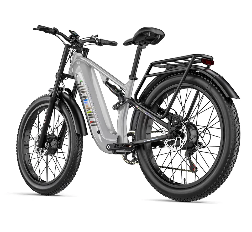 New Shengmilo S600 POR Electric bike 2000w dual motor 48V 25AH battery Electric bicycle 26 inch fat tire mountain riding E-bike image 5