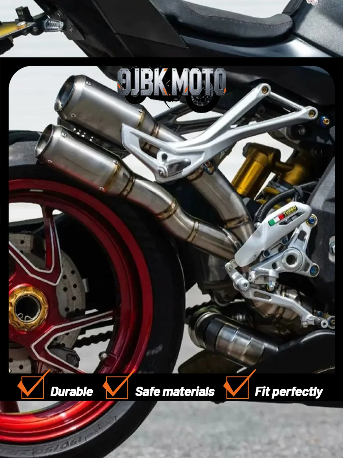 【Perfect fit】For QJMOTOR Super921 modified multi-stage exhaust pipe, the sound is deep, thick and powerful