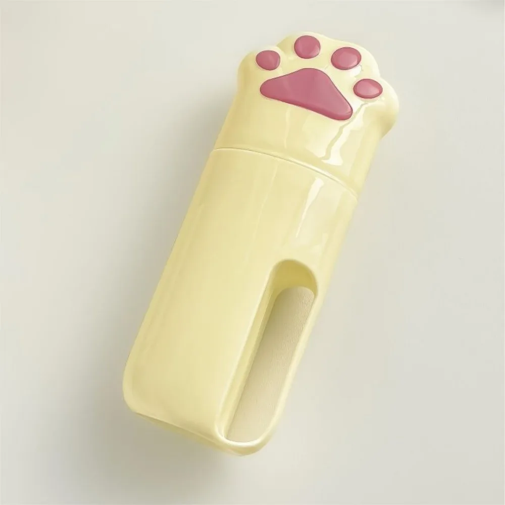 Plastic Toothbrush Storage Box Cute Cartoon Portable Wash Cup Space Saving Toothpaste Toothbrush Organizer for Daily Use
