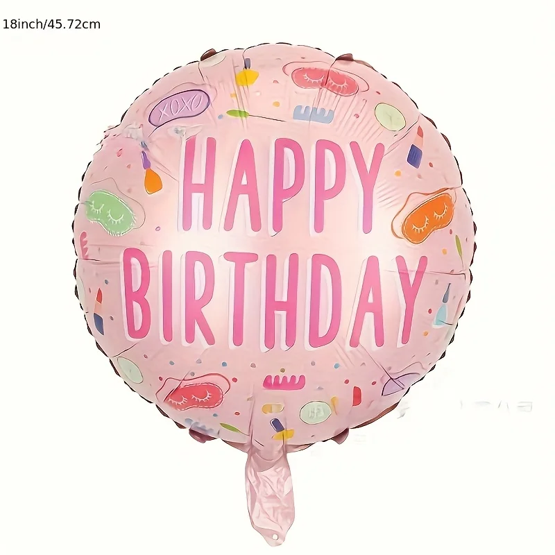 6-teiliges Damen-Schönheits-Party Aluminiumfolien-Ballon-Set Abschlussfeier Brautgeschenk Party-Hintergrund-Dekoration Hochzeit Geburtstag Party-Dekorationen