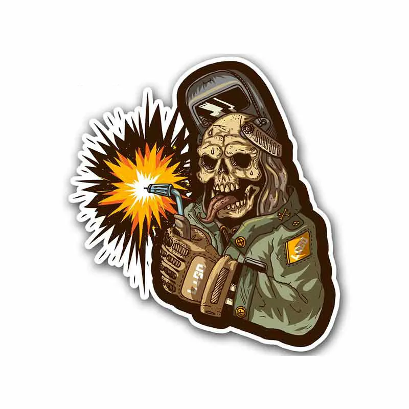 

Zombie Welder Welding Helmet Personality Car Sticker Creative Decal Suitable For RV Decoration Vinyl Decal