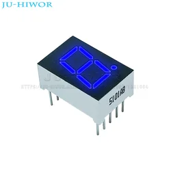 10 peças 0.5 Polegada 10 pinos 5101ab 5101bb 1 bit dígito 7 segmento azul led display digital digitron ânodo comum cátodo C-C C-A