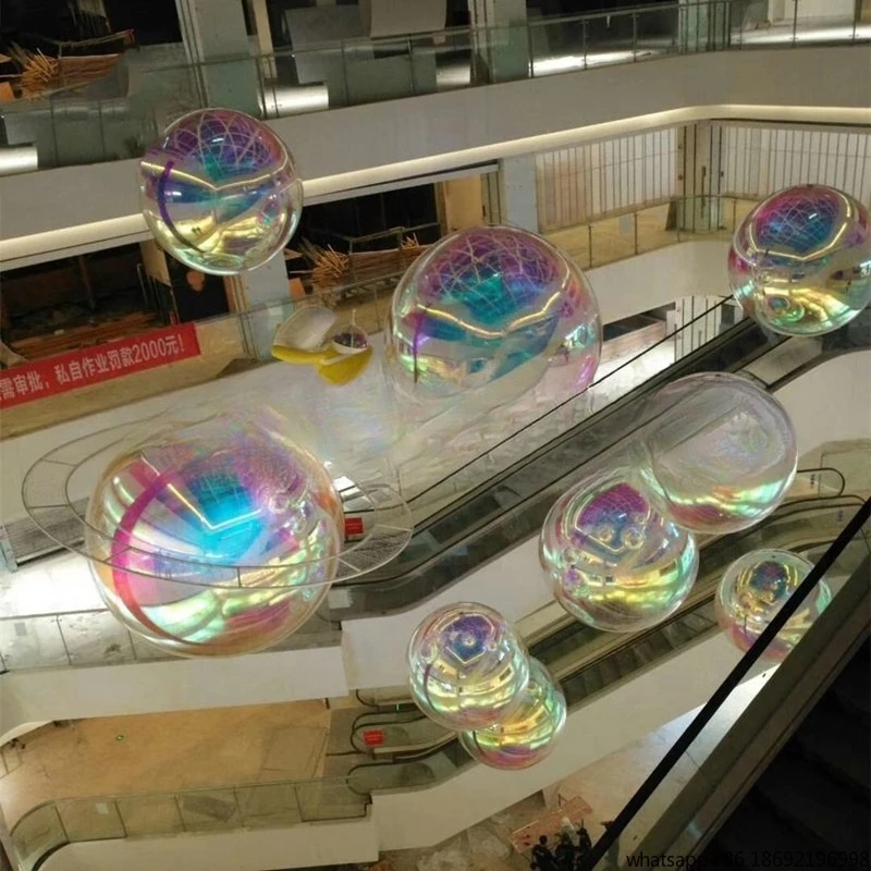 Hanging decorative inflatable mirror mirror balloon giant mirror party sealed red ball big shiny ball red