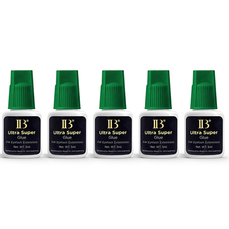 

5 Bottles IBeauty Ultra Super Glue Fake Eyelash Extension Korea 2s Fast Dry Long Last Makeup Tool Adhesive Supplies Green Cap