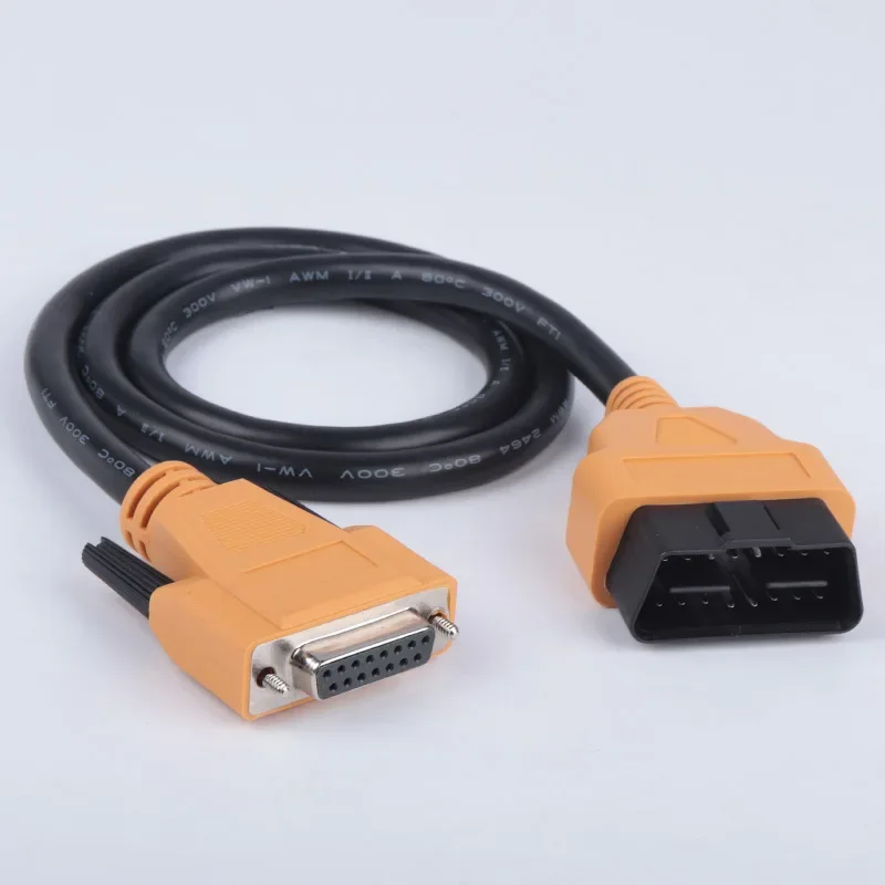 DB 15PIN OBD2 16PIN To DB15 Pin Car Scanner Main Line for Gold Pentium D91TC BT Box C91C80 Male OBD 16 PIN Extention Cable