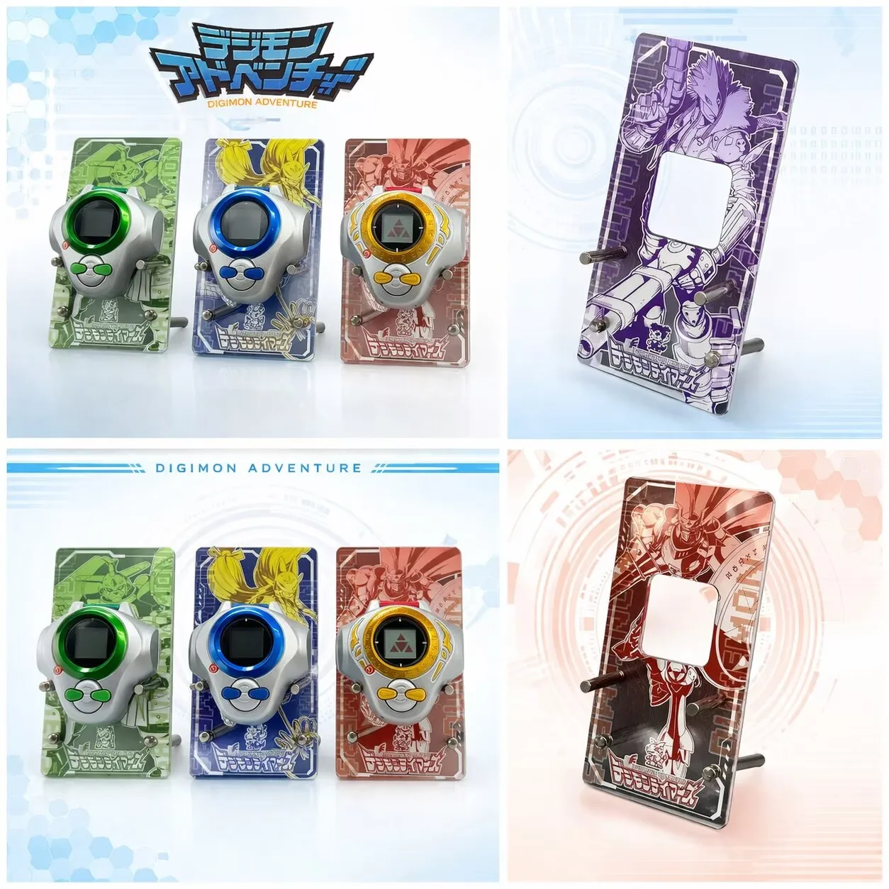 

Bandai D-Ark Digivice Desktop Display Stand With Screen Protector And Protective Case Accessories For Digimon Tamers 25th