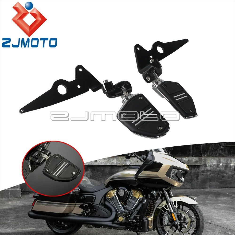 Highway Foot Pegs Motorcycles Mount Clamps Footrest For Indian Vintage Springfield Roadmaster Pursuit Chieftain Chief Challenger