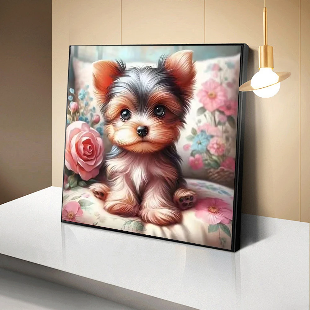 

CHENISTORY 5D DIY Diamond Painting Dog Animal Rhinestone Art Full Square Diamond Embroidery Mosaic Sale Home Decoration